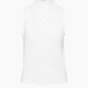 Babaton Boardroom Sleeveless Cowl Mockneck top - White - New With Tags!